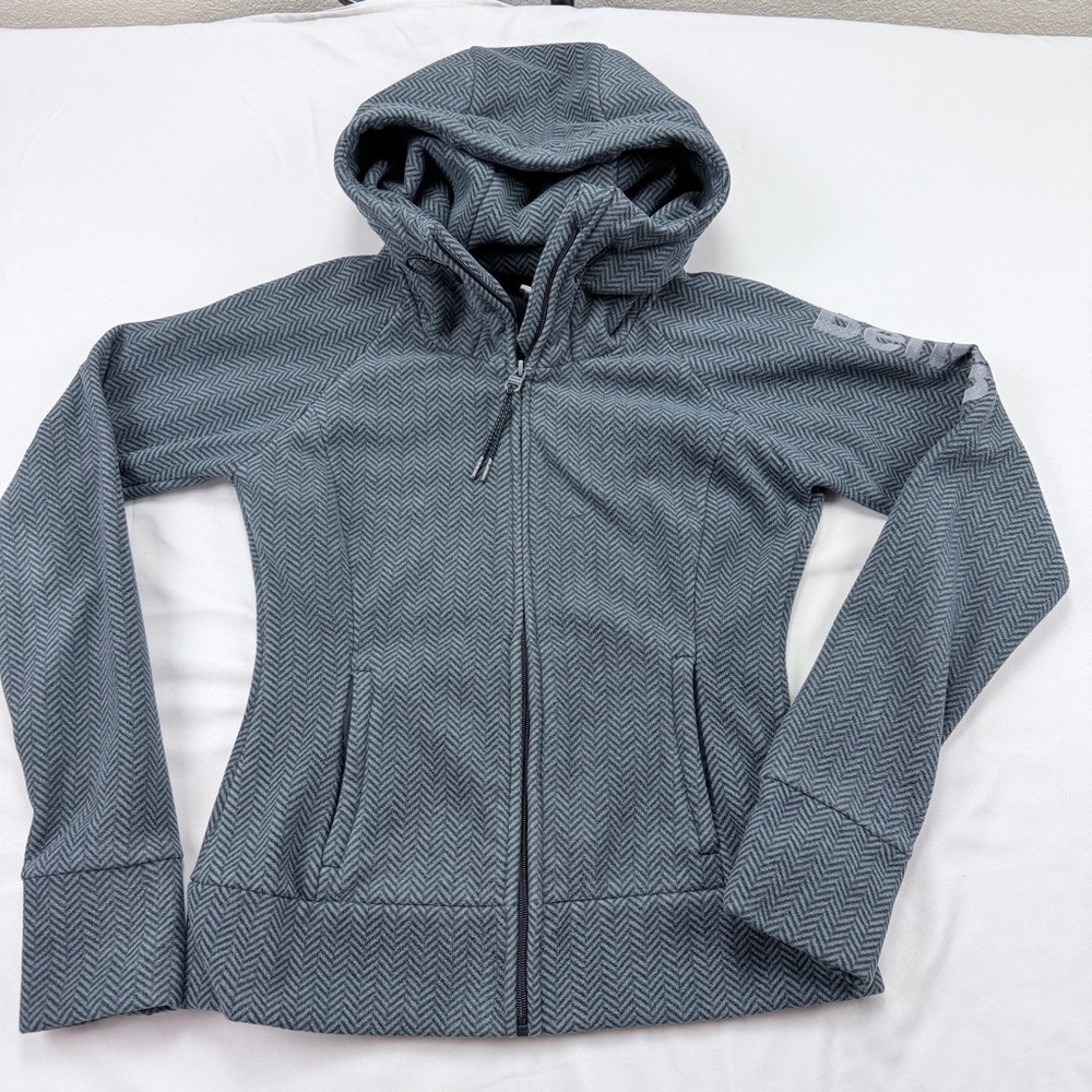 Bench Women's Chevron Patterned Gray Jacket